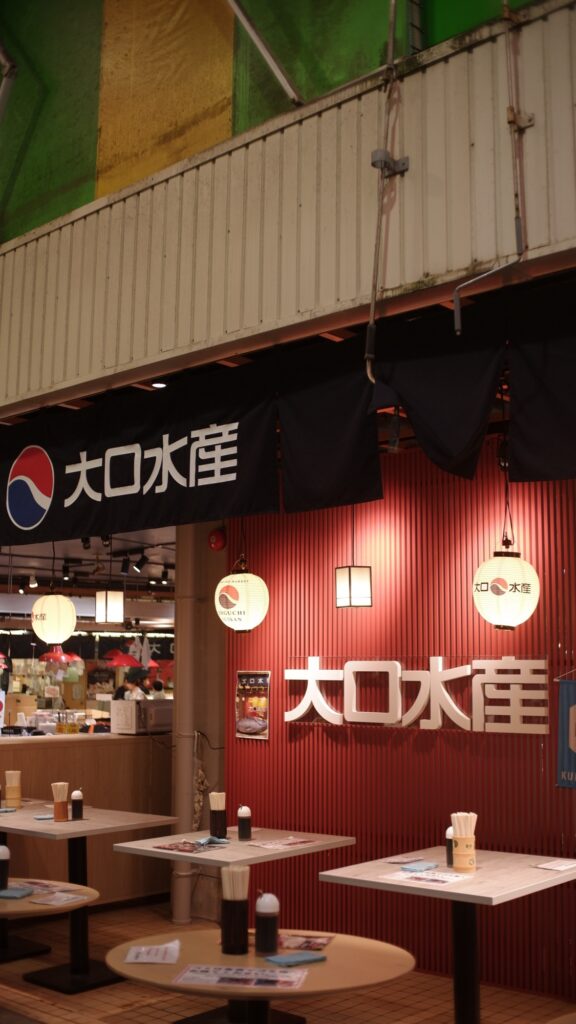 市場內的水產店