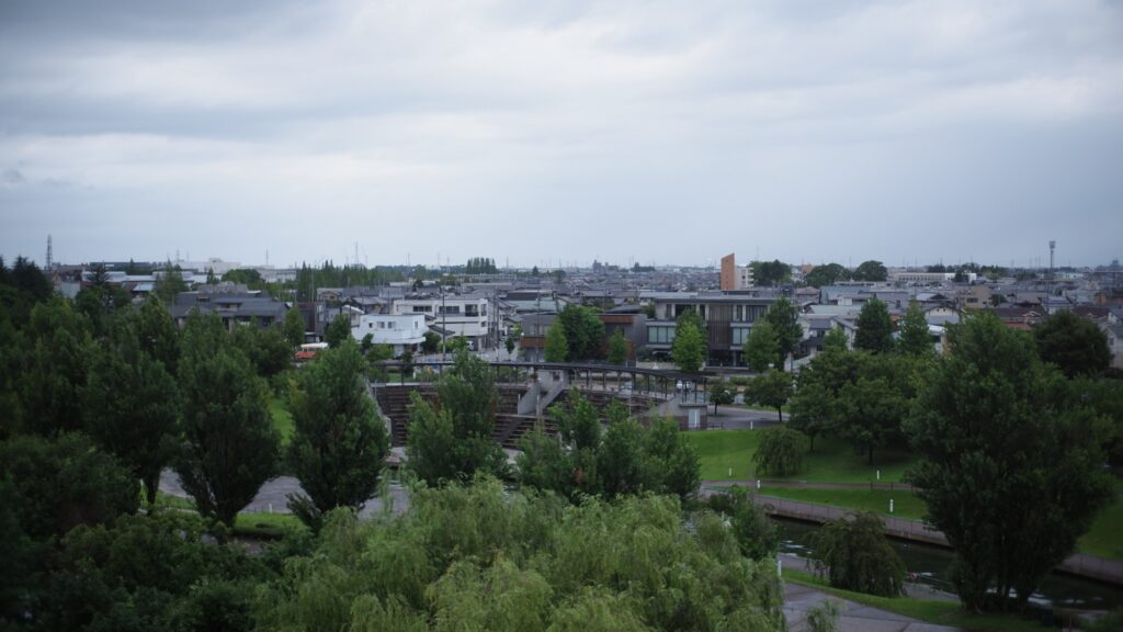 在觀景台遠眺的風景